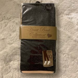 black sparkling leggings / stockings